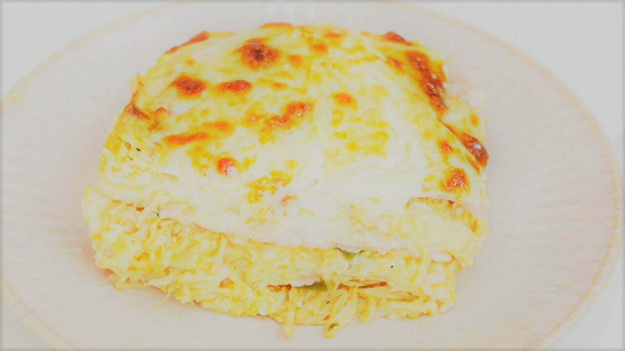 Chicken Lasagna in White Sauce