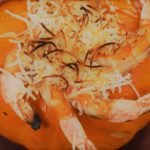 Shrimp in the pumpkin