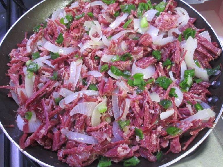 Shredded Dry Beef in Onion Butter