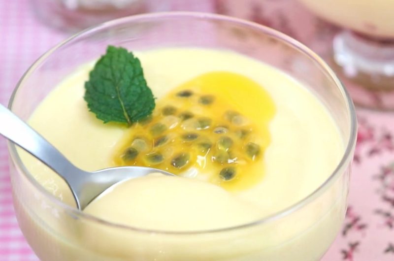 Passion Fruit Mousse with Tang