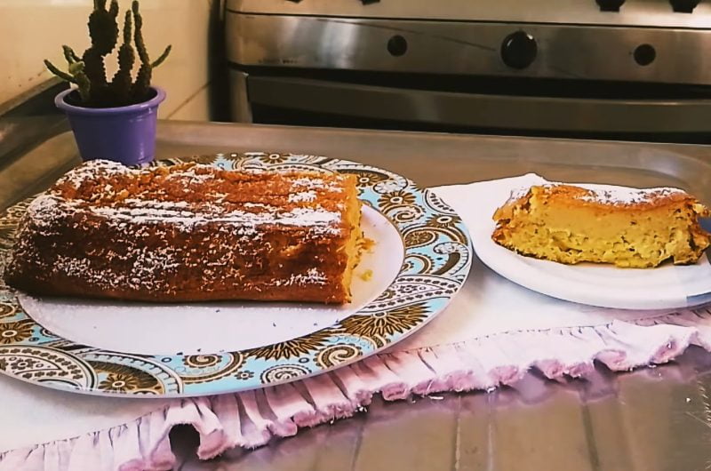 Corn Pamonha Cake with Condensed Milk