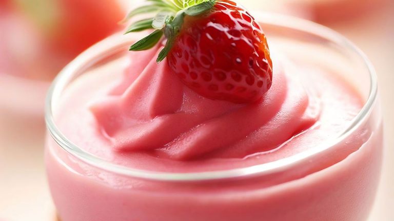 Strawberry mousse