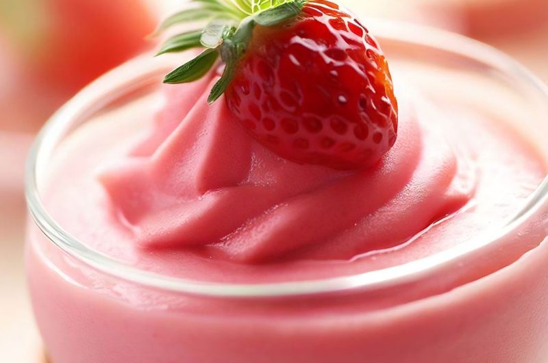 Strawberry mousse