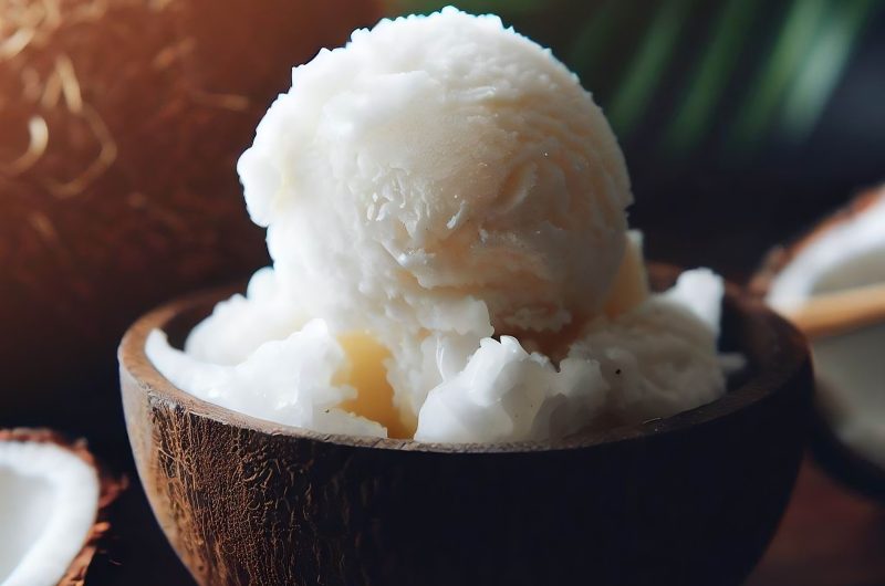 Coconut ice cream