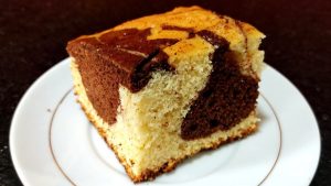 Vanilla and Chocolate Mixed Cake