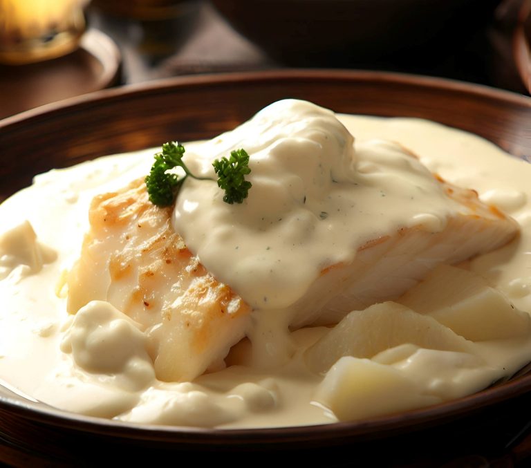 Cod with cream