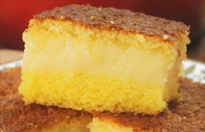 Cornmeal creamy cake