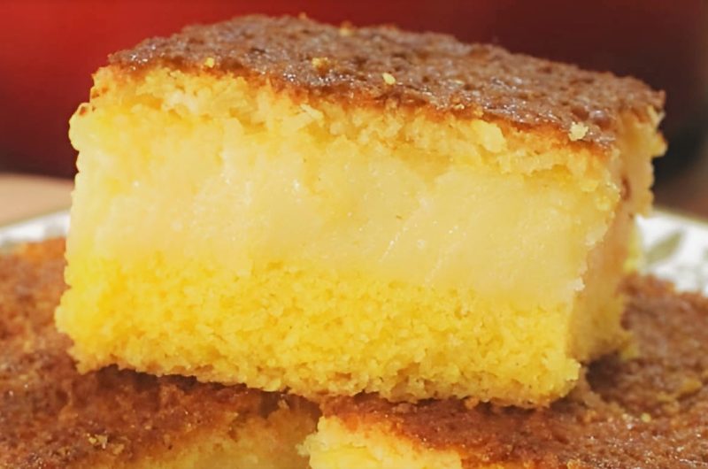 Cornmeal creamy cake