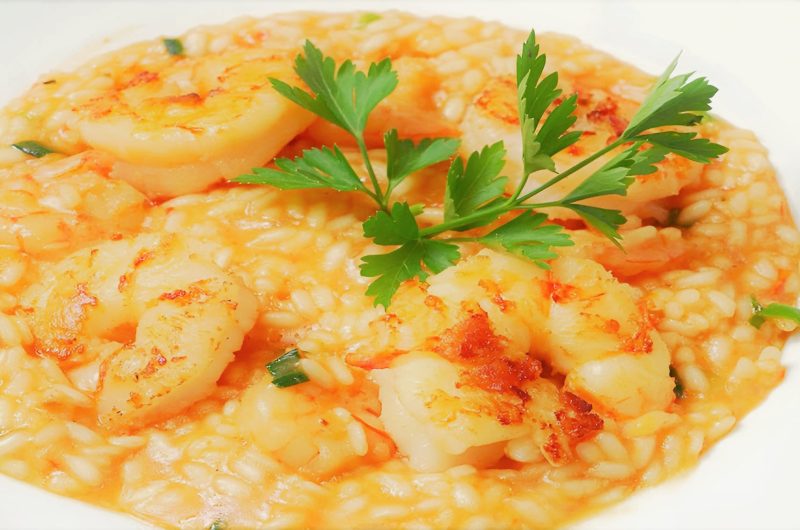 Shrimp risotto