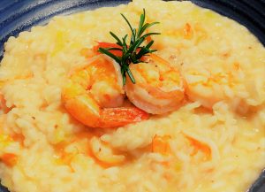 Shrimp risotto