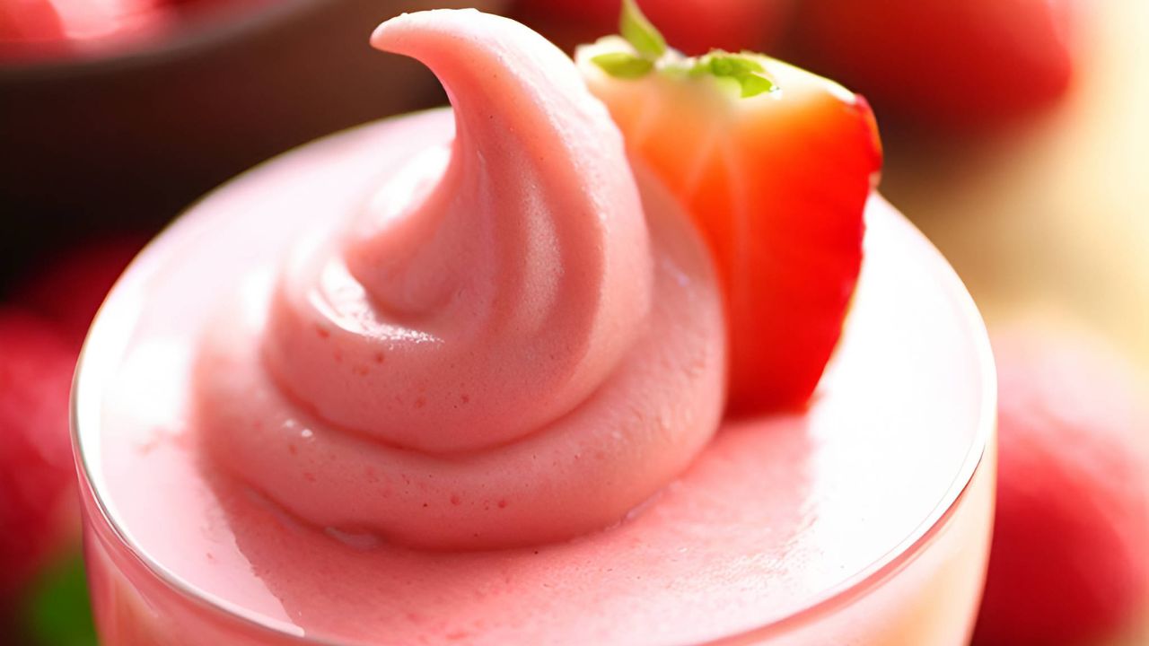 Strawberry mousse