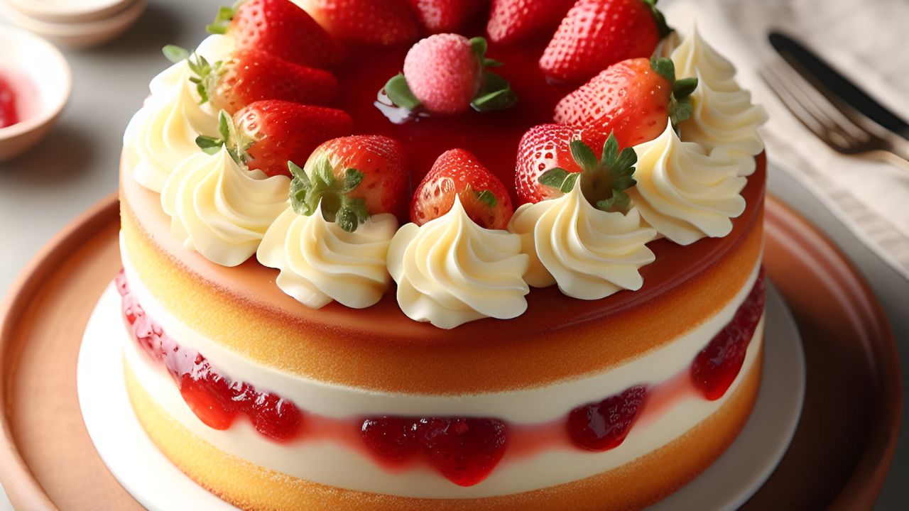 Strawberry cake