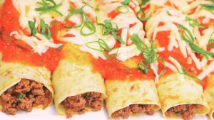 Cooked Ground beef pancake