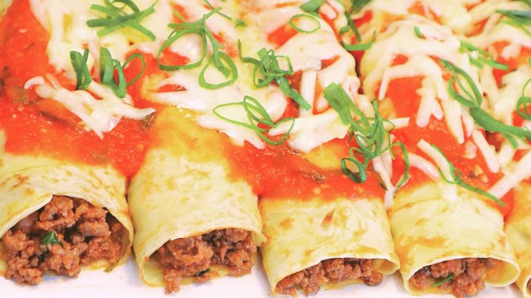 Cooked Ground beef pancake