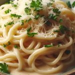 Pasta with white sauce