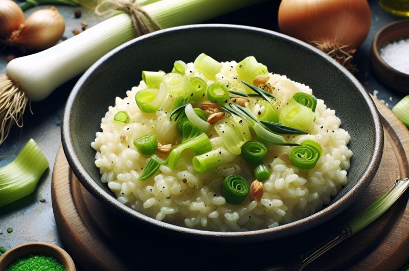 Risotto De Poró Garlic