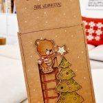 Make an interactive Christmas card: DIY card bear